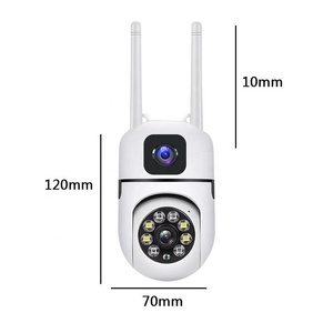 Ucuz satış 2K 4MP 2.4G kablosuz güvenlik PTZ kamera wifi 360 insan tespit çift Lens Wifi IP kamera - Product Image 6