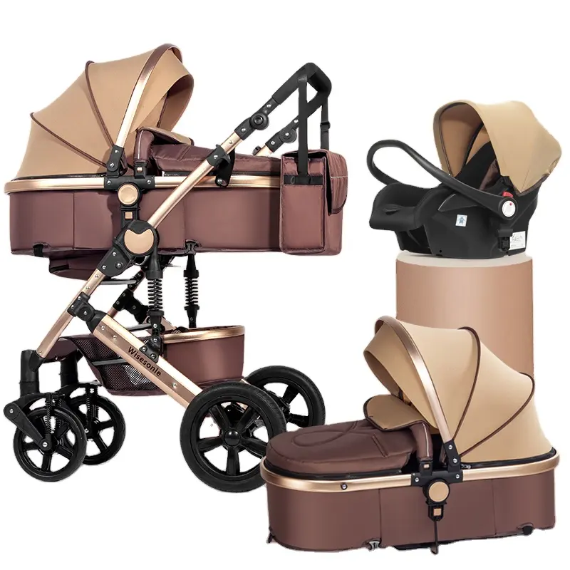 Cochecito de bebé multifuncional 3 en 1, carrito de bebé con cesta de transporte, cochecito de bebé, precio barato