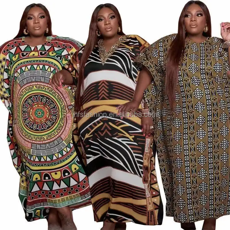 J & H fashion – robes en soie grande taille pour femmes américaines, turques et africaines, style caftan vintage, 2022