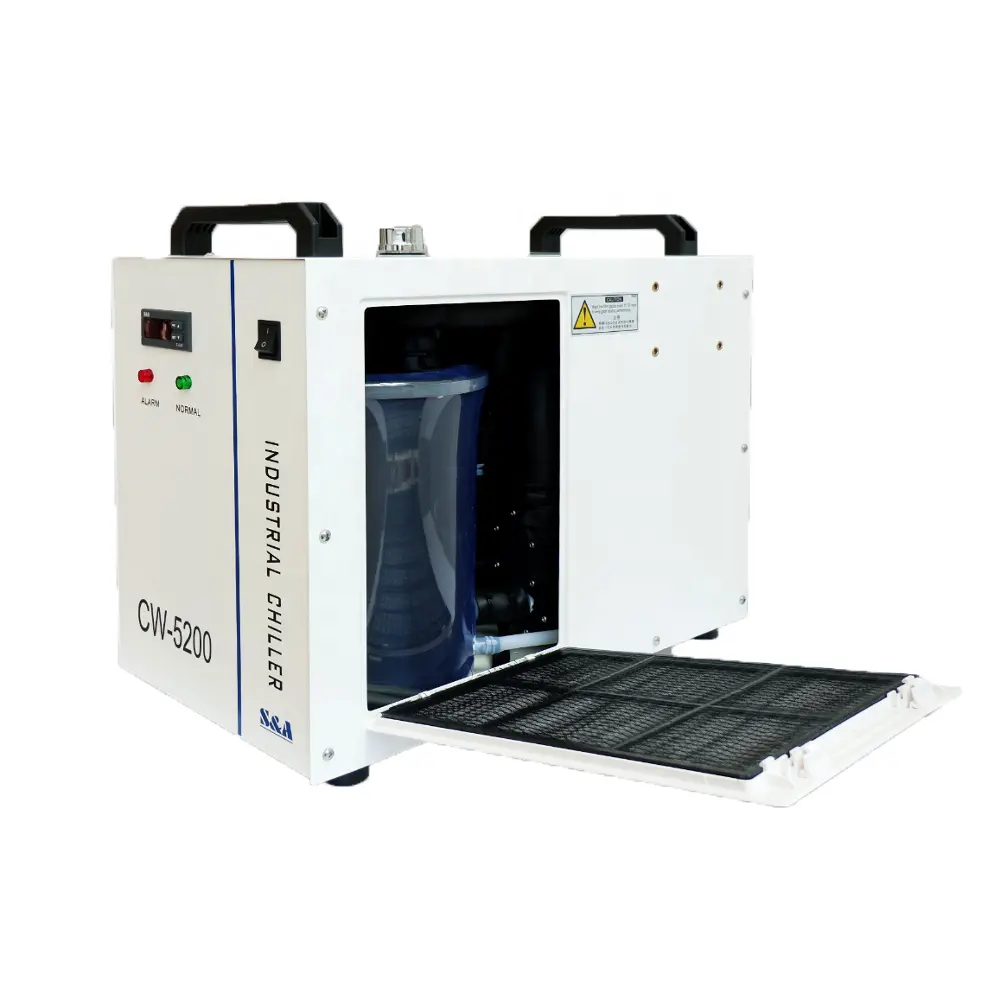 SPT Pendingin Air Laser Industri CW3000 CW5000 CW5200 untuk Laser CO2 Berpendingin Air