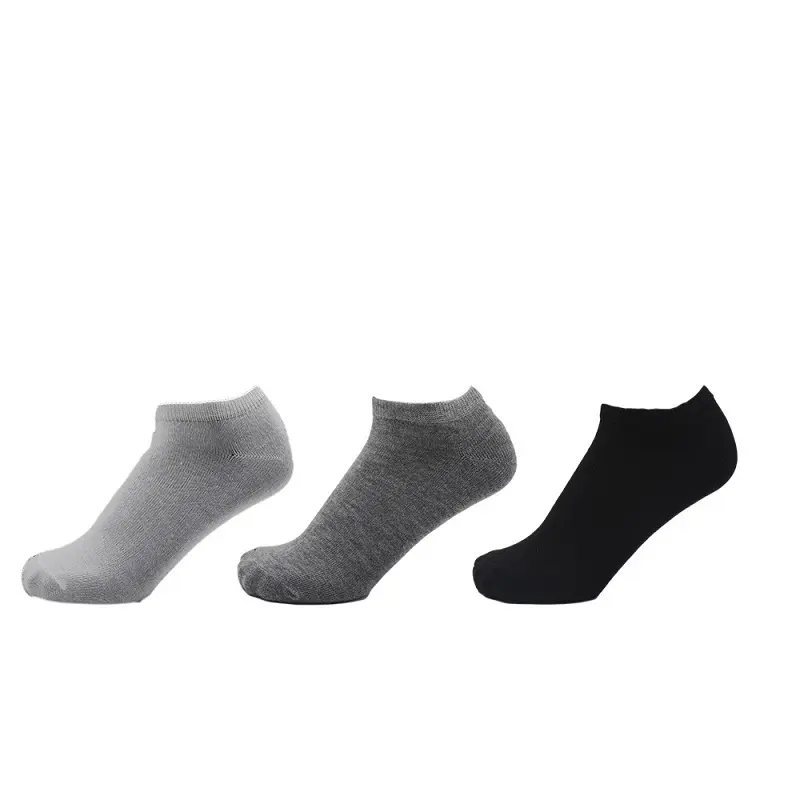 Wholesale Low Price Breathable Solid Color Casual Men's Low Cut Socks