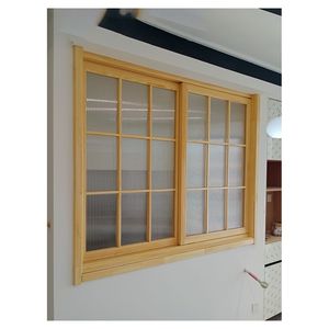 Prima Natural Solid Wooden <strong>Window</strong> Classical <strong>Style</strong> Pine Wood Awing <strong>Windows</strong> Folding Open <strong>Design</strong> with Steel <strong>Frame</strong> for House &amp; Villa - Product Image 1