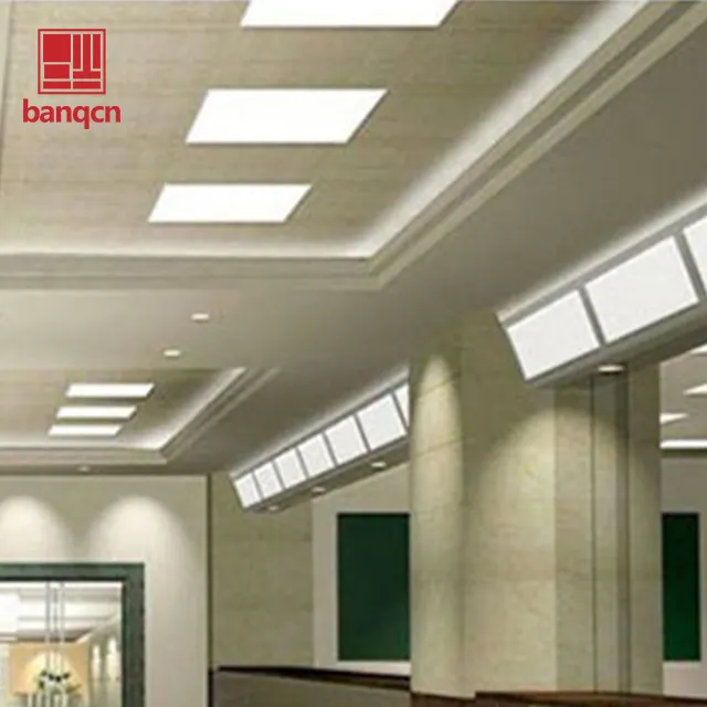 Banqcn Commercial bureau carré CCT sélectionnable 1X2 2X2 2X4 encastré plat monté plafond LED panneau lumineux ultra-mince