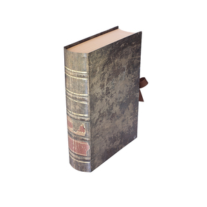 Tùy Chỉnh In Cổ Điển Trang Trí Faux Cuốn Sách Hình Hộp Bao Bì Cuốn Sách Giả Quà Tặng Từ Hộp Giấy Với Ribbon - Product Image 4