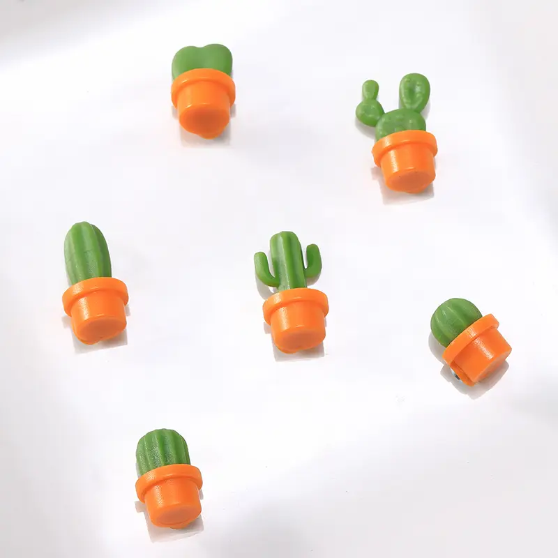 Nuovo design creativo cactus frigo note magneti comodi messaggi adesivi 3d magneti frigo a forma di pianta