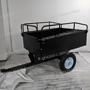 Carro volquete de acero ATV Carro de remolque de acero ATV Patio Tuff Remolque detrás Carro de utilidad Remolque detrás Carro de volcado - Product Image 3