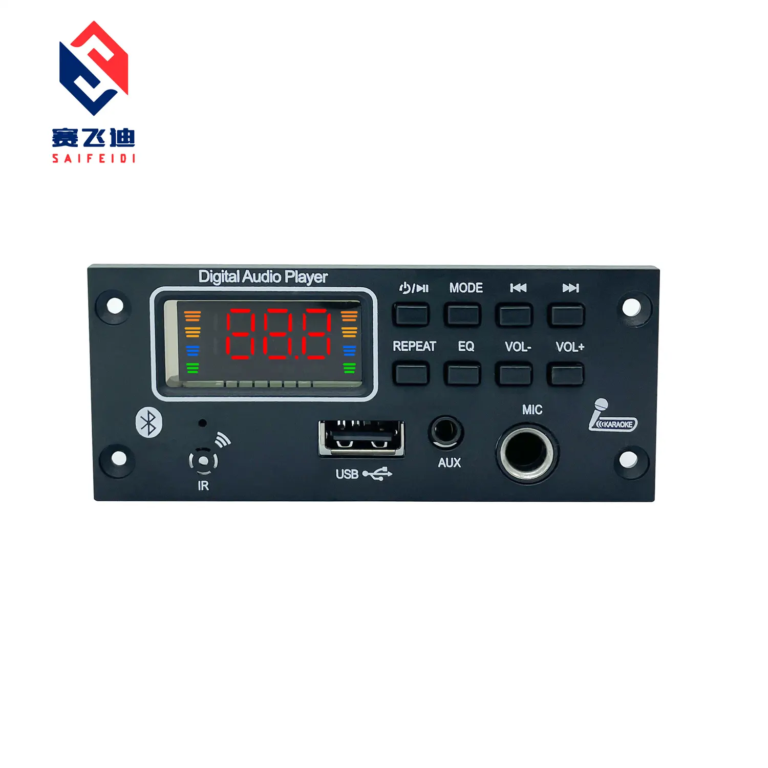 BlueTooth 5.1 TF USB FM MIC AUX MP3 Player 5V a 12V Módulo de decodificação Circuitos integrados da placa decodificadora