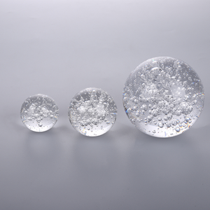 Greast kristal kabarcık topu küre şeffaf cam kuvars kristal kabarcık topu küre kabarcıklar ile - Product Image 5