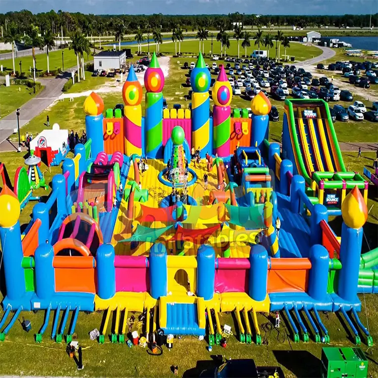 Kinderen Buiten Spelen Spelletjes Opblaasbare Springkussen Neux Gonflables Leuk Stadsspringen Kasteel Pretpark