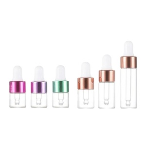 1ml/2ml/3ml/<strong>5ml</strong> Frosted Glass Vials Sample <strong>Dropper</strong> <strong>Bottles</strong> Mini <strong>Dropper</strong> <strong>Bottles</strong> Pink Cap - Product Image 3