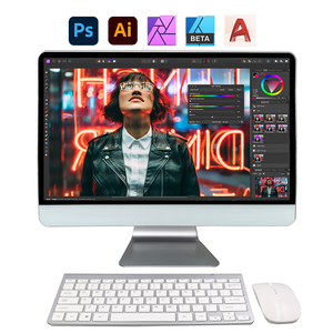 Qihui-ordenador de escritorio de 27 pulgadas de buena calidad, procesador de Cpu i3 i5 i7, para juegos, soporte ajustable de altura, Android/Linux/win11