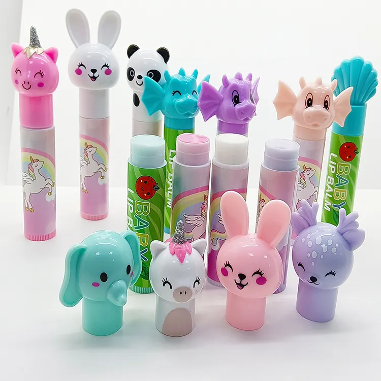 eigenmarke U nicorn lippenstift vegan bio der balsam feuchtigkeitsspendend tiere kinder lippenbalsam stift