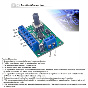 DC5-28VブラシレスDCモータースピードコントローラードライバーPWMスピードコントロールボードピンポイントレギュレーター前後制御15KHz - Product Image 6