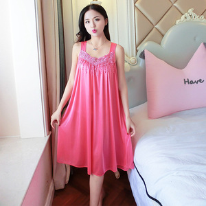 Nighty女性女性女性セクシーなシルクナイトドレス,パジャマ - Product Image 4