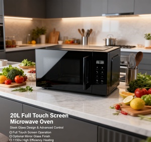 Lò vi sóng <span class=keywords><strong>mini</strong></span> với khóa trẻ em: Màn hình Dễ đọc và điều khiển một chạm, an toàn, tiết kiệm không gian cho gia đình và nhà nhỏ - Product Image 4