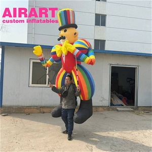Spettacolo di circo di burattini gonfiabili a forma di Clown personalizzato in fabbrica oggetti di scena interattivi e da parata - Product Image 2