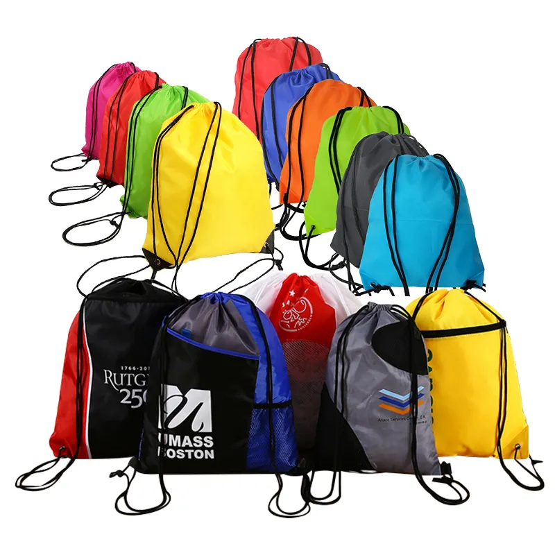 travel Gym sport Printing logo Shopping promotional Custom Drawstring Shoe Bag