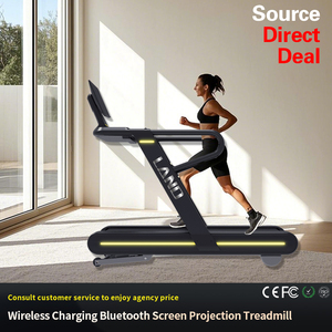 Gym Equipment Commercial Treadmill with Screen Projection <strong>Function</strong> for Sale