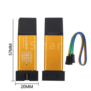 ST LINK Stlink ST-Link V2 Mini STM8 STM32 Simulator Programmier programmierung mit Abdeckung herunter laden DuPont Kabel ST Link V2