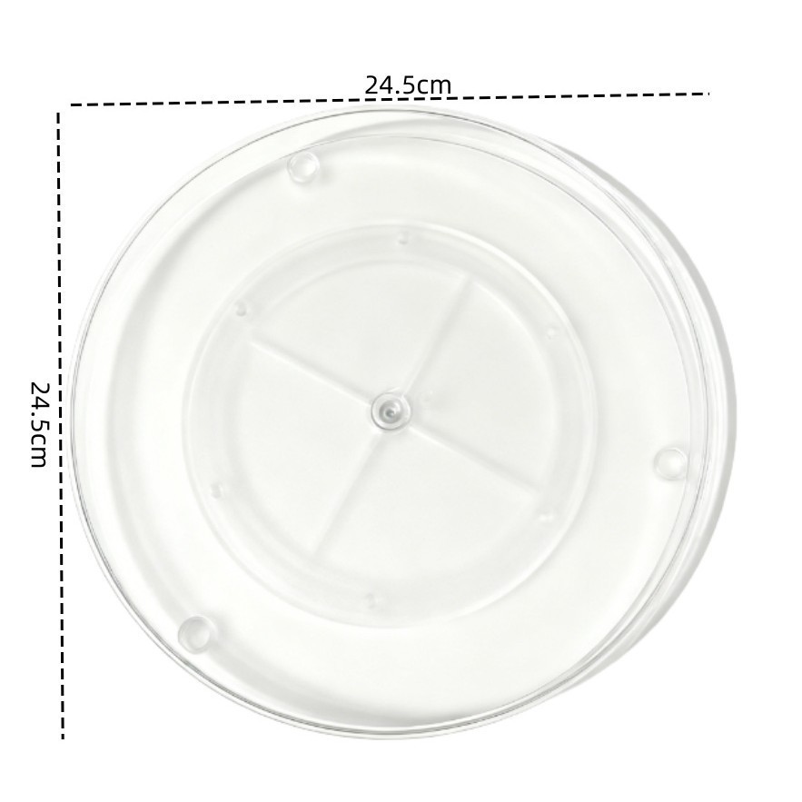 Single-layer three-column turntable