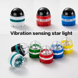 USB Portable Disco DJ Party Stage Light 3 Colors <strong>Rotating</strong> Strobe Light with Remote Control Sound Activated <strong>Inductive</strong> Switches - Product Image 2