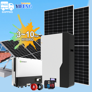 Growatt hibrid sistemi 15Kw güneş 50Kw rüzgar 100W 30Kw komple Panel 20Kw enerji ev ticari araçlar için eğitmen (kesim yolu)