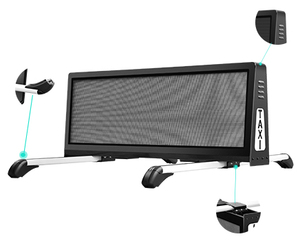 Tetto auto pubblicità Taxi schermo a Led Display impermeabile a scorrimento programmabile per esterni Taxi Top Display a Led - Product Image 2