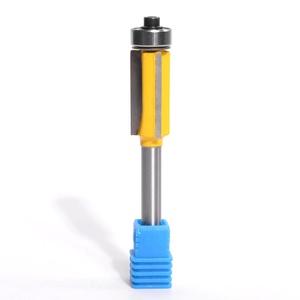 Tuôn ra TRIM Router bitstemplate mô hình cắt-thẳng tuôn ra cắt tỉa chân mang hướng dẫn 3 sáo Carbide Tipped-1/4 "Shank - Product Image 1