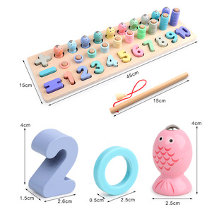 モンテッソーリにインスパイアされた幼児向けの教育玩具数カウント数学スタッキング楽しい就学前学習が男の子の女の子のために活性化 - Product Image 2