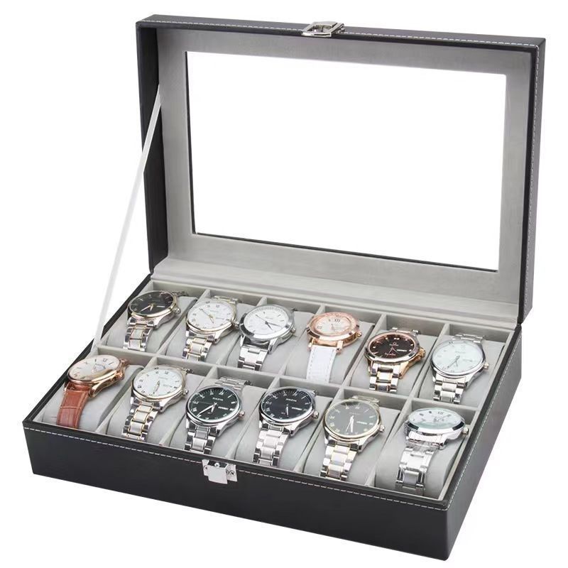 12-digit watch box, gray - quality control