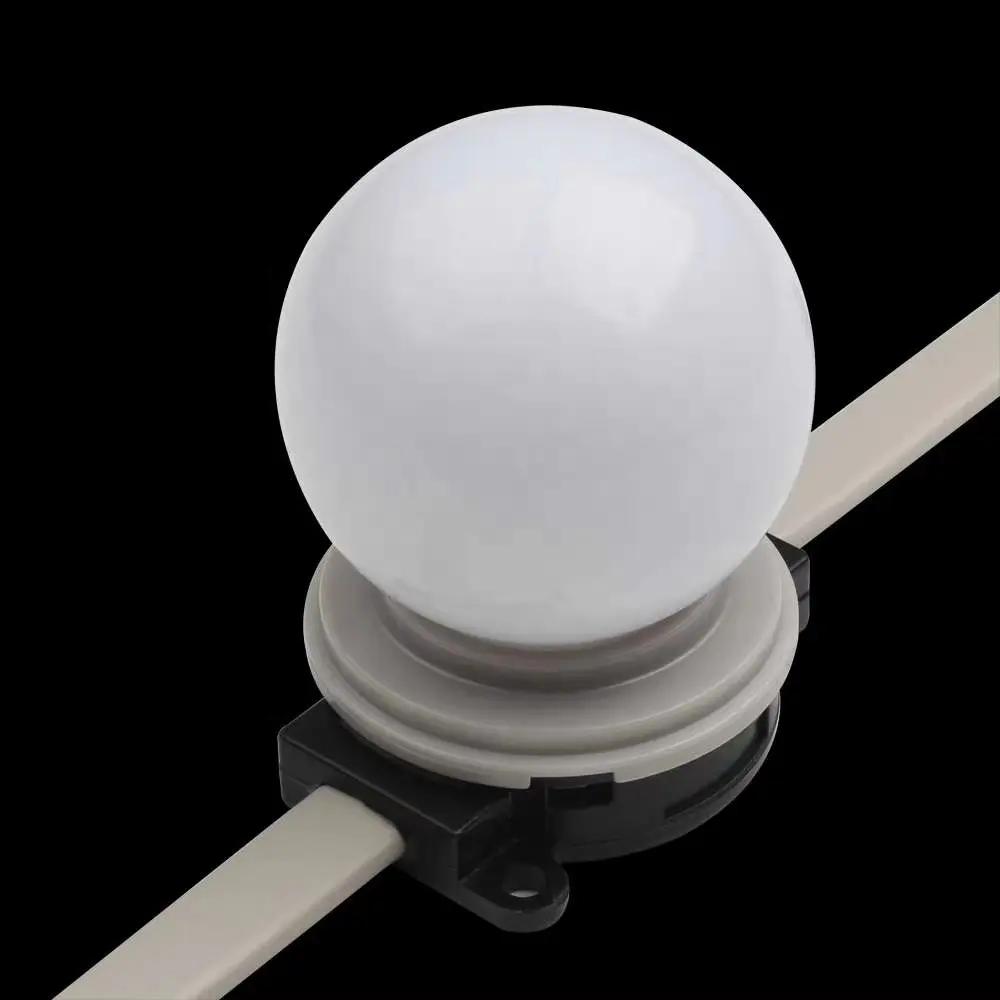 चीन निर्माण निविड़ अंधकार 24v पता एलईडी गेंद प्रकाश आरजीबी एलईडी बल्ब एलईडी लाइट प्वाइंट