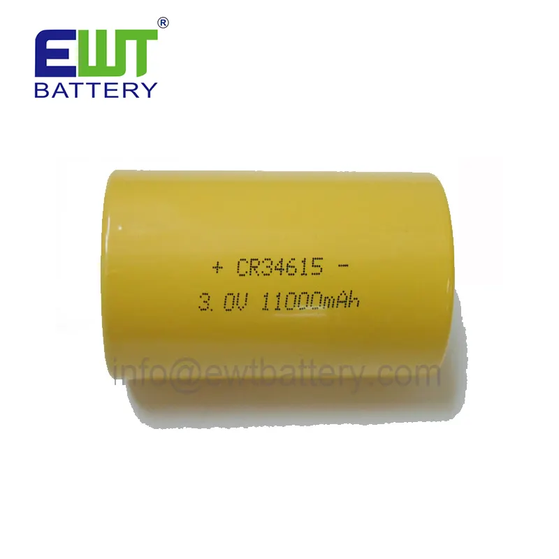 11Ah lithium primari batteries cr34615 3V 11000mAh d size for electronic meter Intelligent Eletriocnic Meters