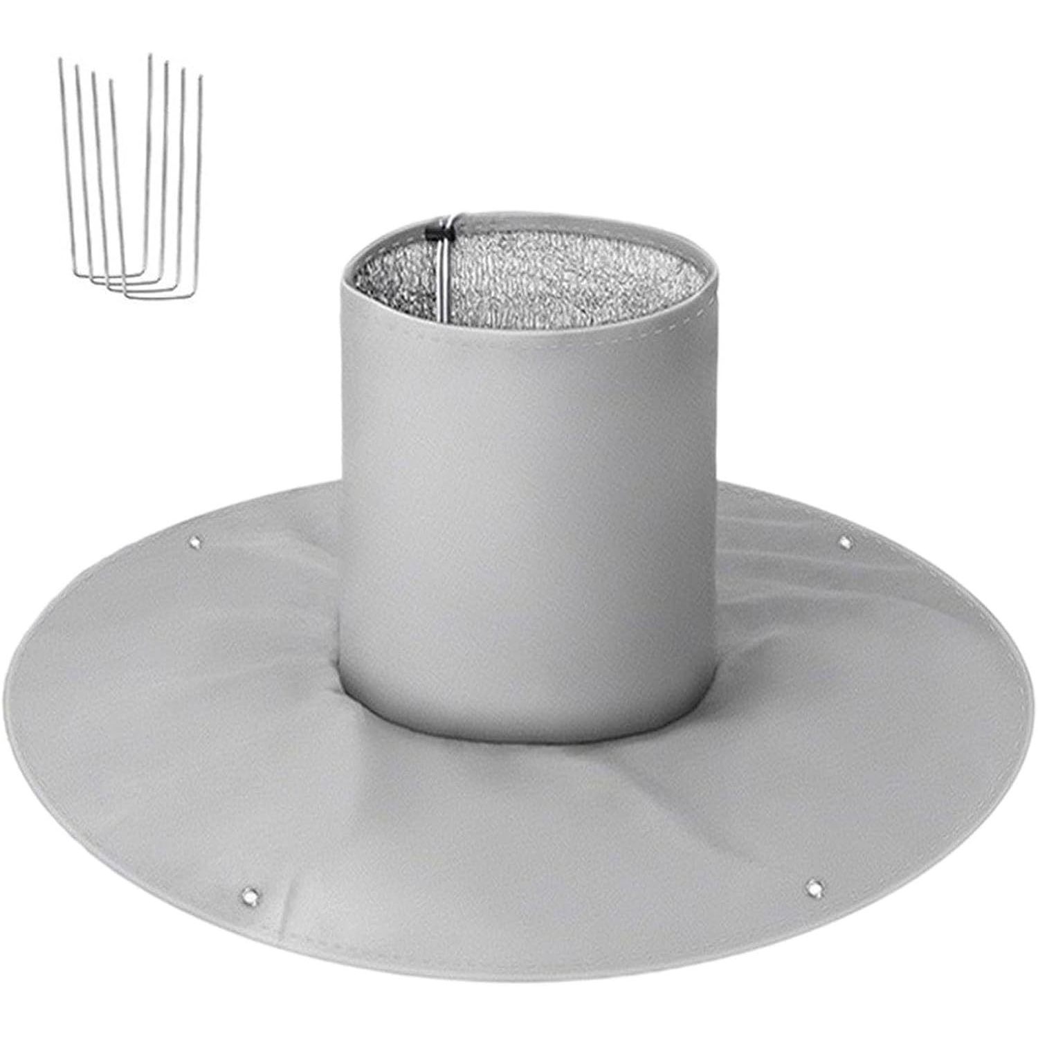 Gray 4 U-shaped ground nails, aluminum foil cotton, 100*30*30 cm