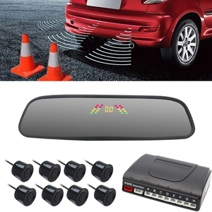 Wholesale <strong>Car</strong> Parking <strong>Sensor</strong> <strong>Mirror</strong> Monitor LCD Display With 8 <strong>Sensors</strong> 22mm Reverse Backup Assistance Radar Parking System - Product Image 3
