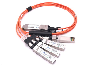 100G QSFP28-4SFP28-AOC Aktiver Lichtwellenleiter-Transceiver-Schalter für OLT-Netzwerk FTTH Verwenden Sie 1M 3M 5M 7M Längen optionen - Product Image 5