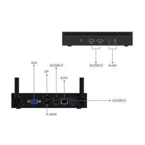 QDE Hochwertige Android Günstige Quad Core Industrie computer Win10 Mikro computer I3 I5 I7 - Product Image 3