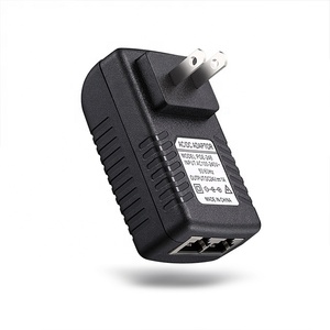 Cámara IP DE SEGURIDAD QoS VoIP Teléfonos Punto de acceso 24V 1A Inyector PoE 10/100Mbps 15,4 W Ethernet Interruptores de red de alimentación Todas las paredes - Product Image 1