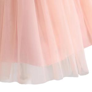 子供のための正式なスタイルOEM/ODMカスタマイズされた女の子スパンコールボウパフドレス誕生日パーティー