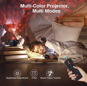 Remote <strong>Control</strong> 10 Color RGB Lamp Timing Switch Connected to Bluetooth Projection Lamp Atmosphere <strong>Portable</strong> Speaker - Product Image 4