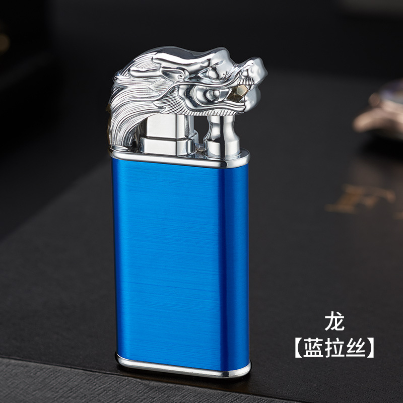Dragon Head Blue Brush