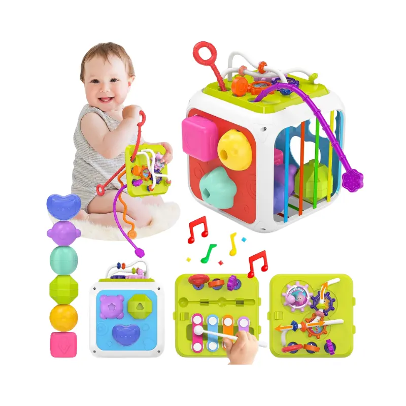 7-in-1 bé Sensory Montessori đồ chơi Toddler quà tặng sinh nhật đa chức năng học tập giáo dục mầm non đồ chơi