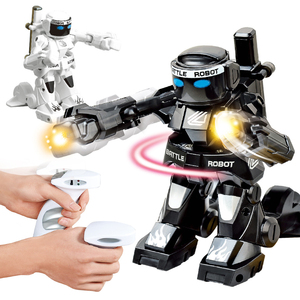 2,4G Control remoto Rival Throw Punch Competition Fighting Boxer Robot Light Sound RC Battle Robot Juguetes para niños - Product Image 5