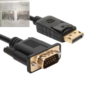 DP <strong>to</strong> <strong>VGA</strong> Conversion Cable <strong>Displayport</strong> <strong>to</strong> <strong>VGA</strong> Conversion Cable <strong>VGA</strong> HD Cable 1.8 m