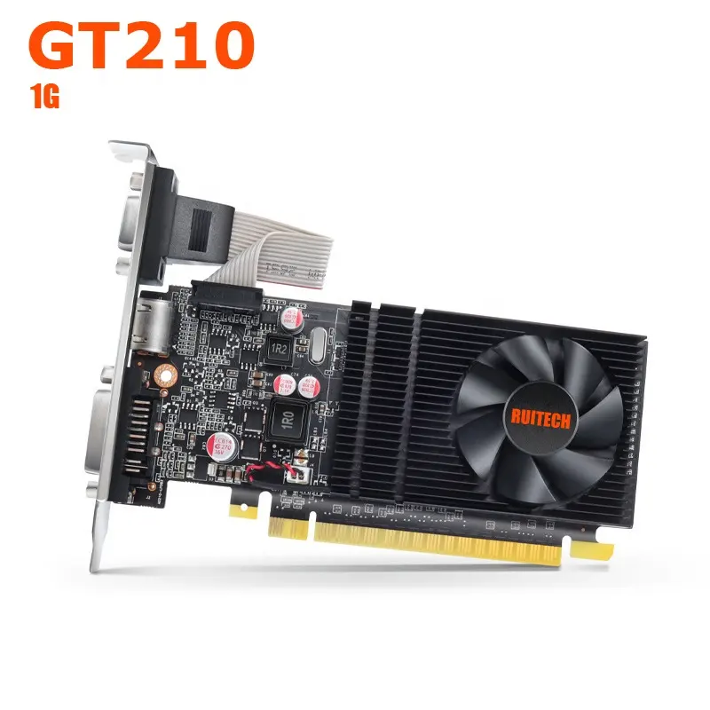 Gt210 placa gráfica, marca barata nova gt210 lâmina gráficos desktop série gráficos do escritório gt210 1gb