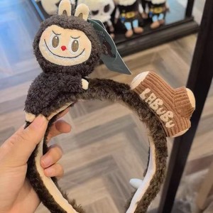 חדש יצירתי labbubbu האוזן קטיפת ראש חמוד קריקטורה labu פנים לשטוף אבזרים שיער נלחץ שיער שבור מסתורין תיבות תיבות
