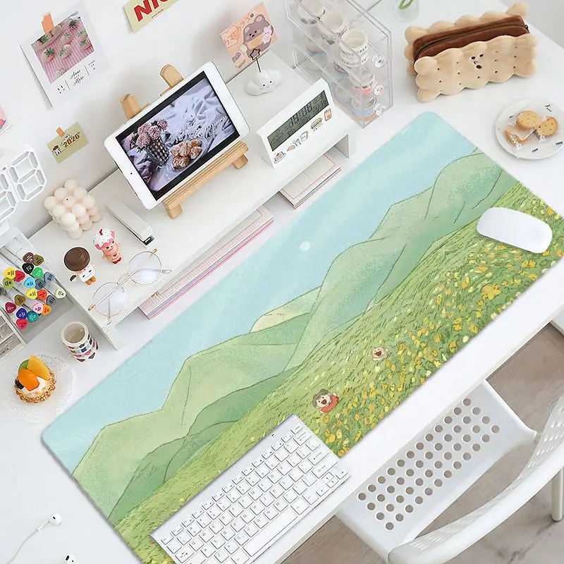 Tappetino per Mouse da scrivania con tastiera da ufficio grande in gomma con stampa personalizzata tappetino per Mouse pieghevole impermeabile Xl