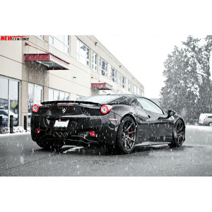 สำหรับ Ferrari F458ดัดแปลงหางคาร์บอนไฟเบอร์ GT ปีกลมคงที่และหางสองชั้นเพิ่มเติม - Product Image 6