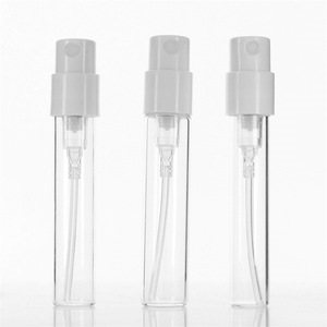 免费样品透明管空瓶1.5毫升2毫升2.5毫升玻璃香水喷雾瓶迷你可再填充香水样品瓶 - Product Image 4