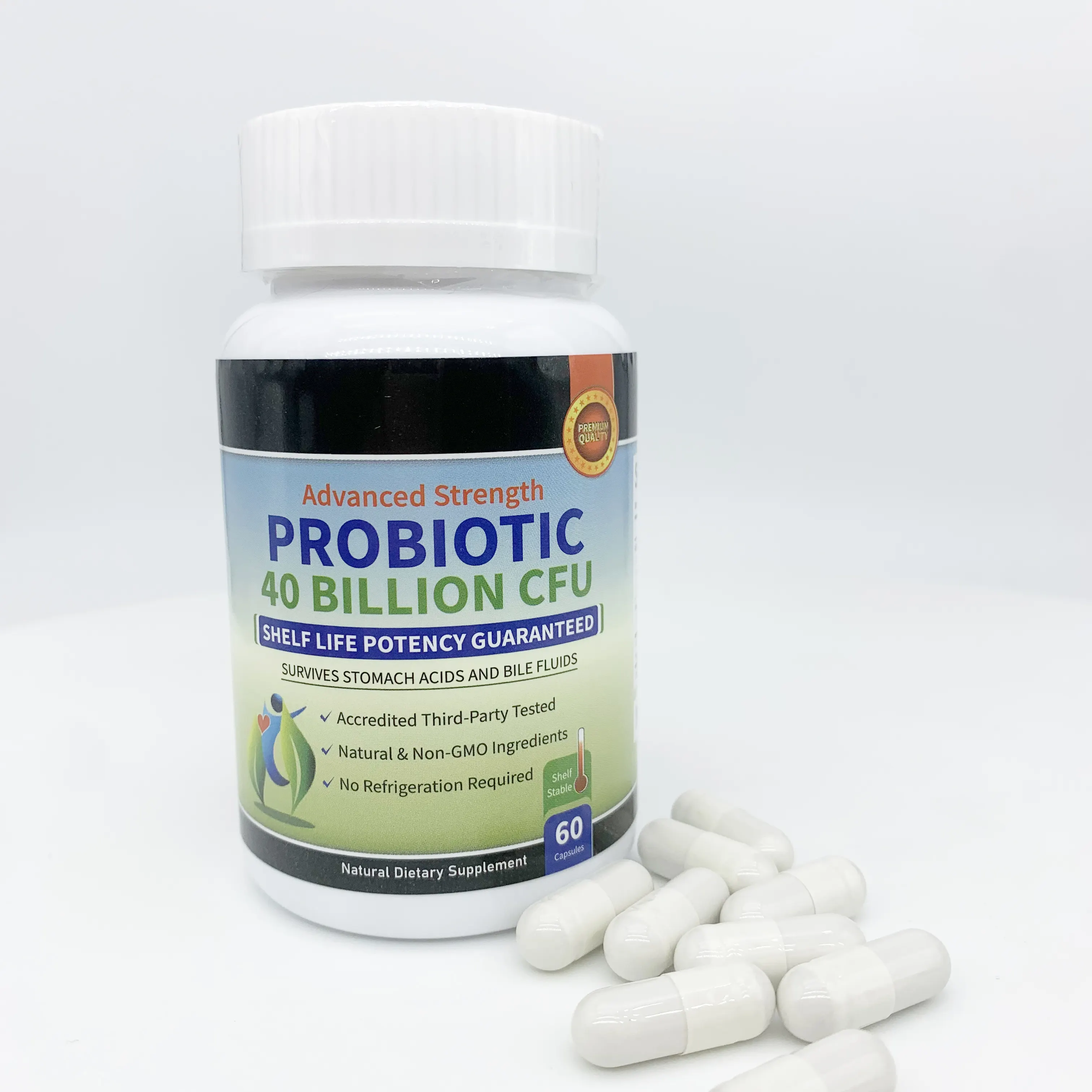 OEM Eigenmarke Darmgesundheits-Supplement probiotische Ergänzungen 60 Probiotik-Kapsel