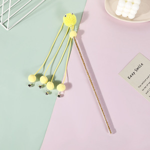 Thiết kế mới cổ điển sang trọng cổ tích dính mèo đồ chơi Đào tạo đôi mắt to gắn chuông tương tác nhàm chán Buster trêu ghẹo cho thú cưng - Product Image 4